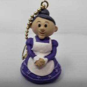 Mrs Claus Rudolph Purple Dress with Chain Ornament Christmas Holiday